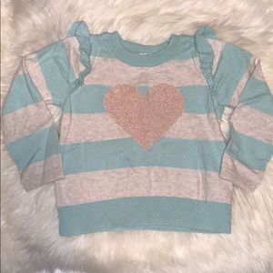 Girly heart sweater